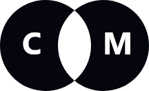 two circles overlapping with the letters CSM in between